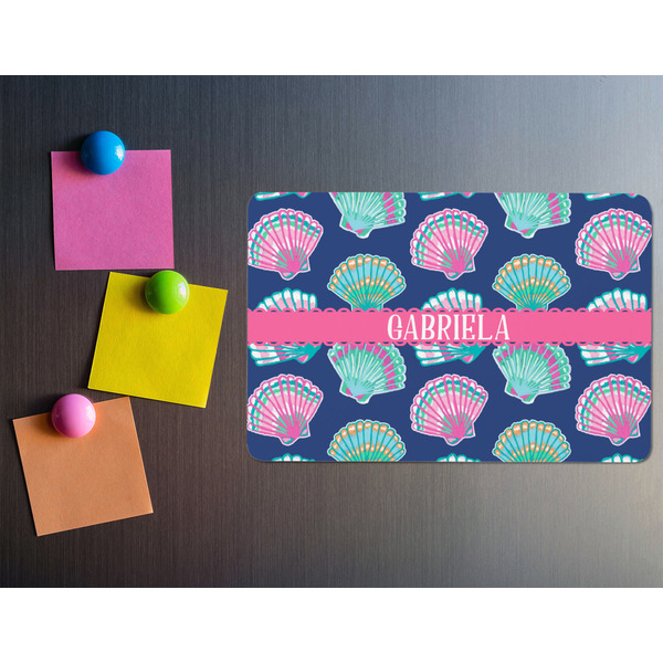 Preppy Sea Shells Rectangular Fridge Magnet - LIFESTYLE