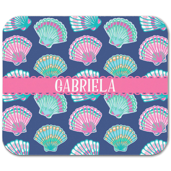 Preppy Sea Shells Rectangular Mouse Pad - APPROVAL