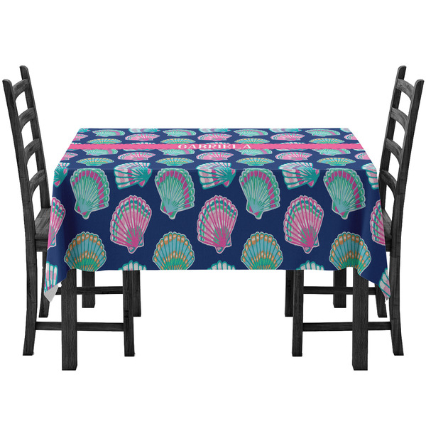 Custom Preppy Sea Shells Tablecloth (Personalized)