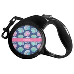 Preppy Sea Shells Retractable Dog Leash - Medium (Personalized)
