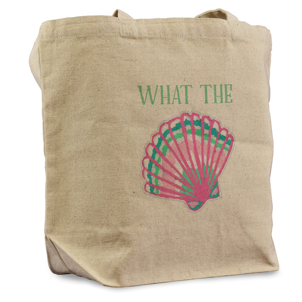 Custom Preppy Sea Shells Reusable Cotton Grocery Bag - Single (Personalized)