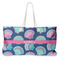 Preppy Sea Shells Large Rope Tote Bag - Front View