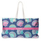 Preppy Sea Shells Large Tote Bag with Rope Handles (Personalized)