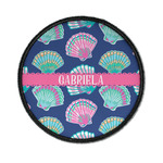 Preppy Sea Shells Iron On Round Patch w/ Name or Text