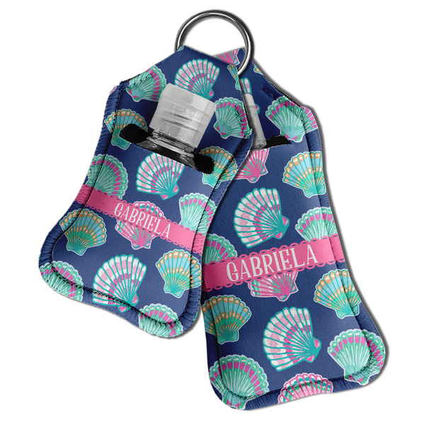 Preppy Sea Shells Sanitizer Holder Keychain - Both in Case (PARENT)