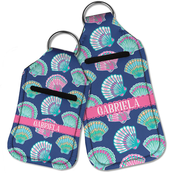 Preppy Sea Shells Sanitizer Holder Keychain - Parent Main