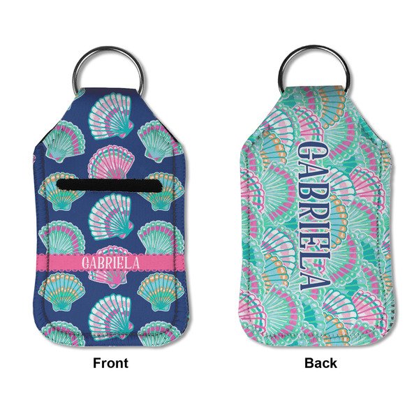 Preppy Sea Shells Sanitizer Holder Keychain - Small APPROVAL (Flat)