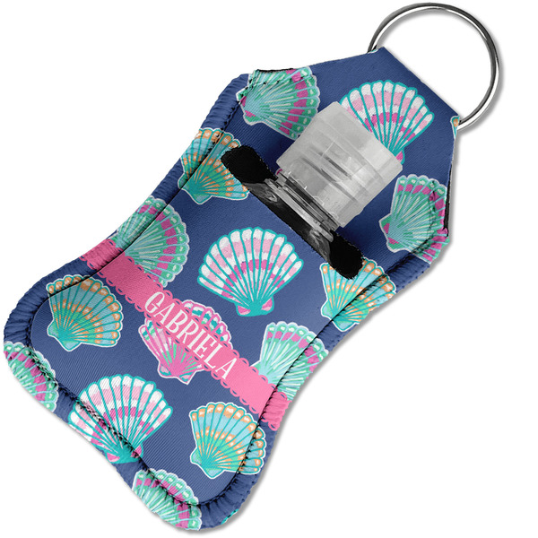 Preppy Sea Shells Sanitizer Holder Keychain - Small in Case