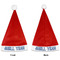 Preppy Sea Shells Santa Hats - Front and Back (Double Sided Print) APPROVAL
