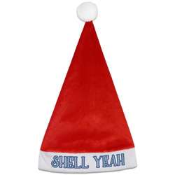 Preppy Sea Shells Santa Hat (Personalized)