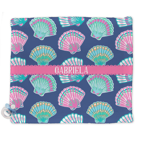 Custom Preppy Sea Shells Security Blankets - Double Sided (Personalized)