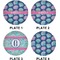Sea Shells Set of Lunch / Dinner Plates (Approval)