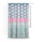 Preppy Sea Shells Sheer Curtain With Window and Rod
