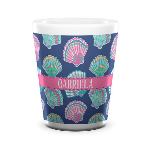 Preppy Sea Shells Shot Glass - White - FRONT