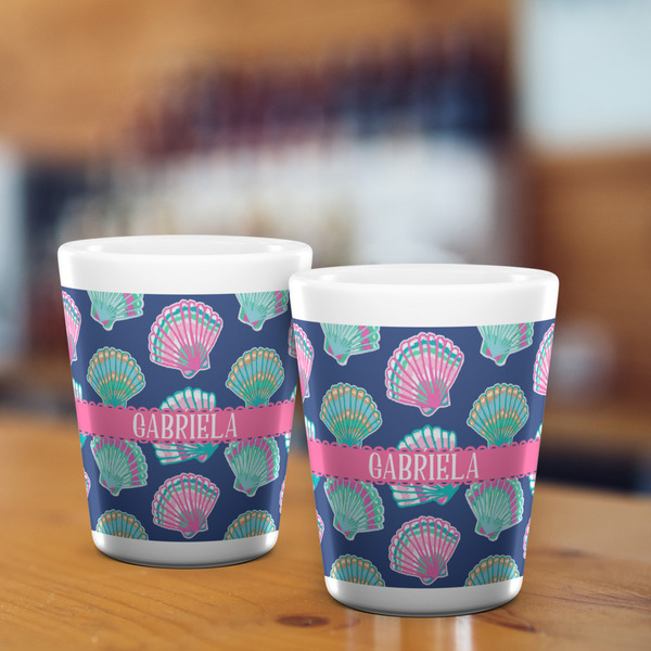 Preppy Sea Shells Shot Glass - White - LIFESTYLE