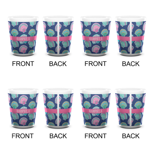 Preppy Sea Shells Shot Glass - White - Set of 4 - APPROVAL