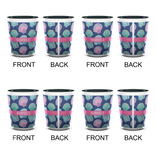 Preppy Sea Shells Shot Glassess - Two Tone - Set of 4 - APPROVAL