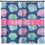 Preppy Sea Shells Shower Curtain - Custom Size (Personalized)