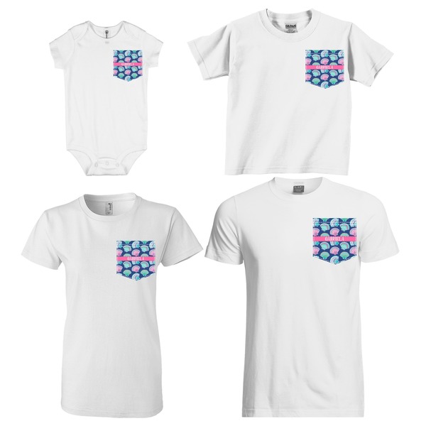 Sea Shells Sized Pockets on Various Products