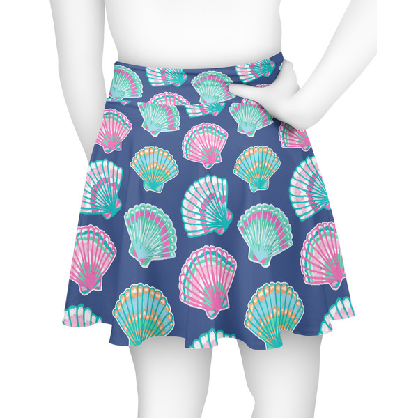 Preppy Sea Shells Skater Skirt - Back