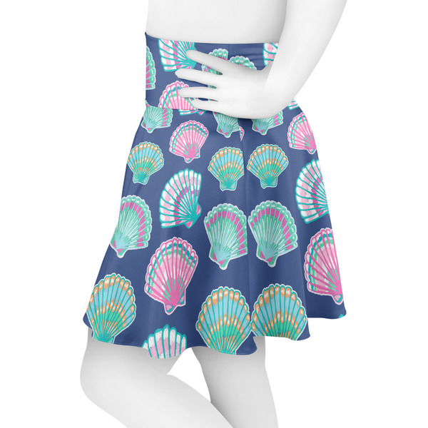 Preppy Sea Shells Skater Skirt - Side