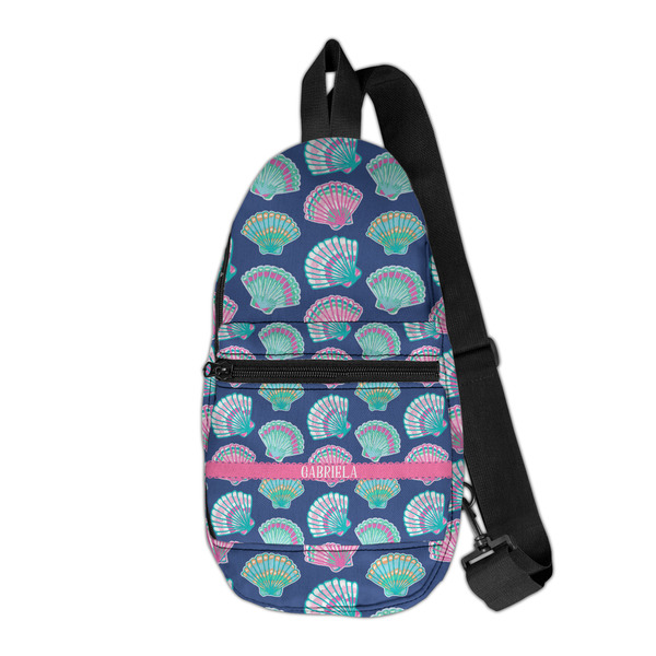 Custom Preppy Sea Shells Sling Bag (Personalized)