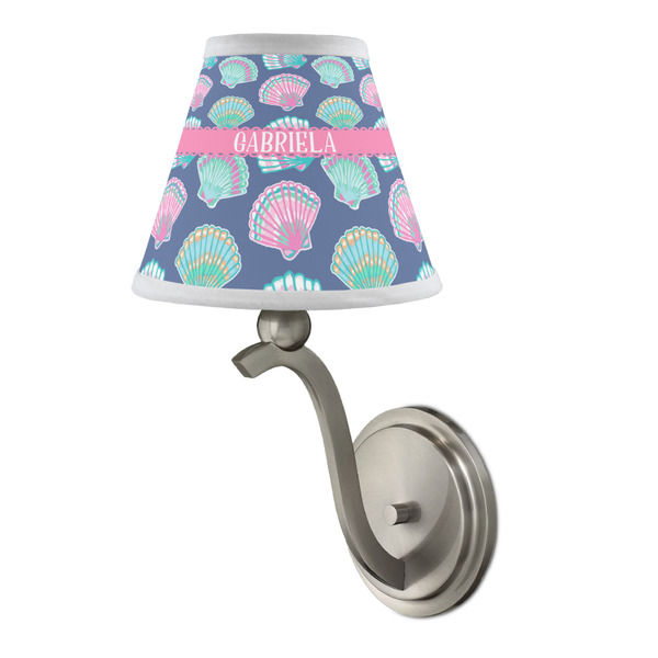 Preppy Sea Shells Small Chandelier Lamp - LIFESTYLE (on wall lamp)
