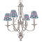 Preppy Sea Shells Small Chandelier Shade - LIFESTYLE (on chandelier)