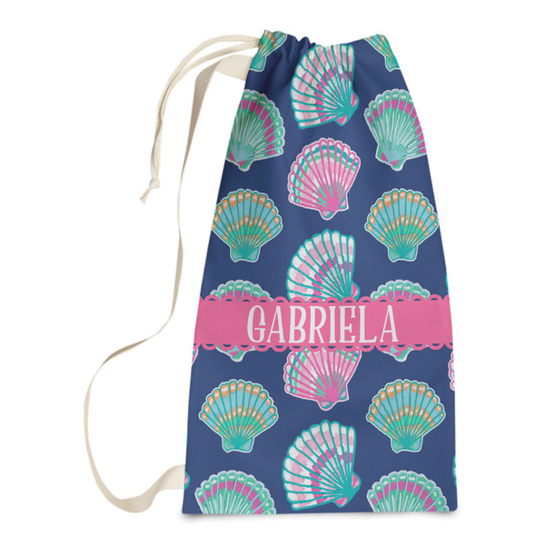 Custom Preppy Sea Shells Laundry Bags - Small (Personalized)
