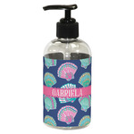 Preppy Sea Shells Plastic Soap / Lotion Dispenser (8 oz - Small - Black) (Personalized)