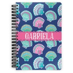 Preppy Sea Shells Spiral Notebook - 7x10 w/ Name or Text