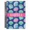 Preppy Sea Shells Spiral Journal Large - Front View