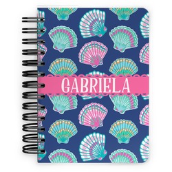 Preppy Sea Shells Spiral Notebook - 5x7 w/ Name or Text