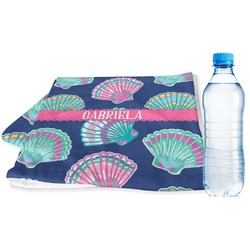 Preppy Sea Shells Sports & Fitness Towel (Personalized)