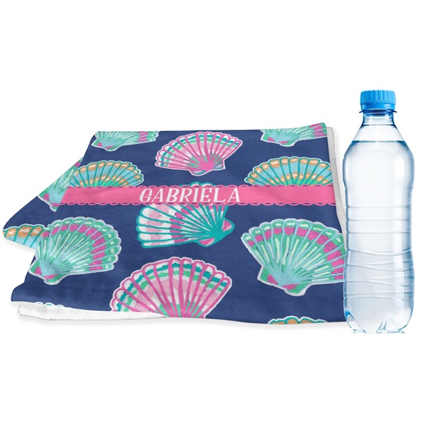 Custom Preppy Sea Shells Sports & Fitness Towel (Personalized)