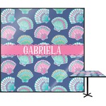 Preppy Sea Shells Square Table Top - 30" (Personalized)