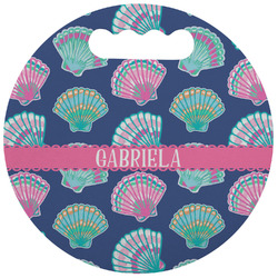 Preppy Sea Shells Stadium Cushion (Round) (Personalized)
