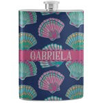 Preppy Sea Shells Stainless Steel Flask (Personalized)