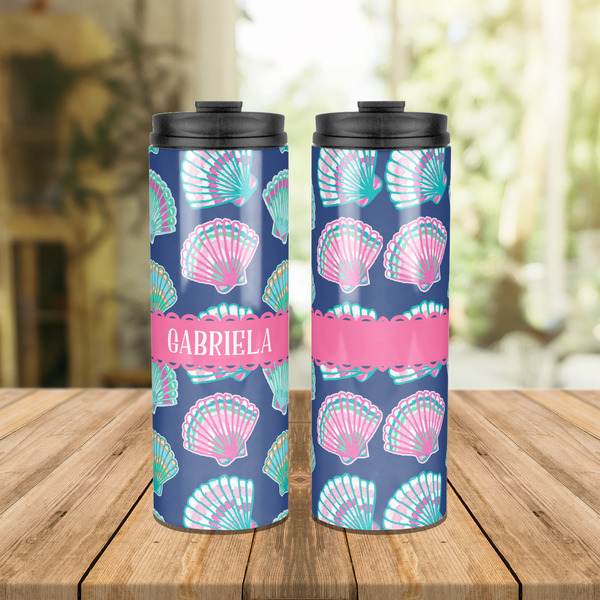 Preppy Sea Shells Stainless Steel Tumbler - Lifestyle
