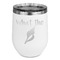Preppy Sea Shells Stainless Wine Tumblers - White - Double Sided - Front