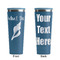 Preppy Sea Shells Steel Blue RTIC Everyday Tumbler - 28 oz. - Front and Back