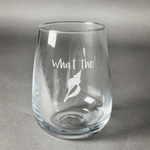 Preppy Sea Shells Stemless Wine Glass (Single) (Personalized)