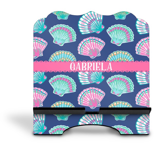 Preppy Sea Shells Stylized Tablet Stand - Front without iPad
