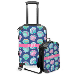 Preppy Sea Shells Kids 2-Piece Luggage Set - Suitcase & Backpack (Personalized)