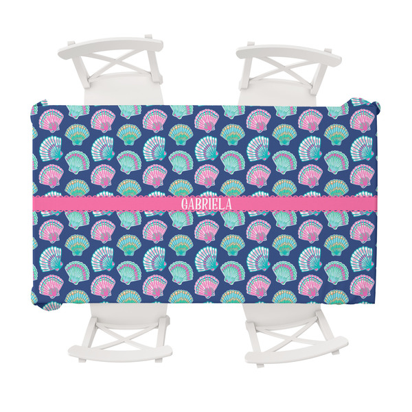 Custom Preppy Sea Shells Tablecloth - 58"x102" (Personalized)