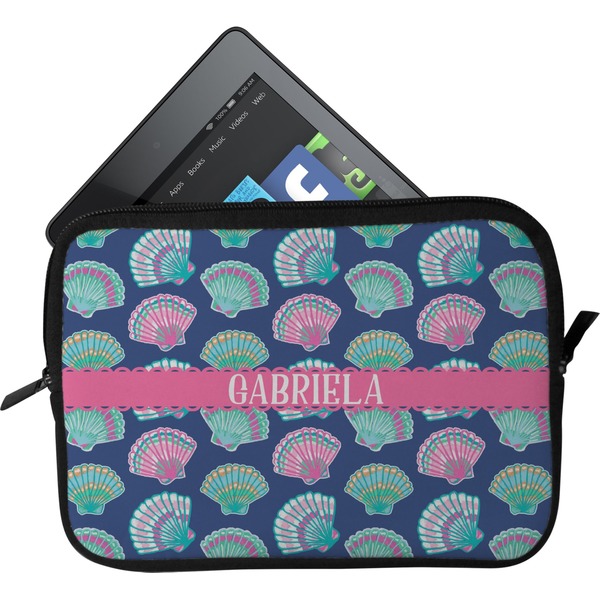 Custom Preppy Sea Shells Tablet Case / Sleeve - Small (Personalized)