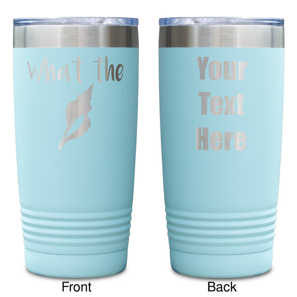 Preppy Sea Shells Teal Polar Camel Tumbler - 20oz -Double Sided - Approval