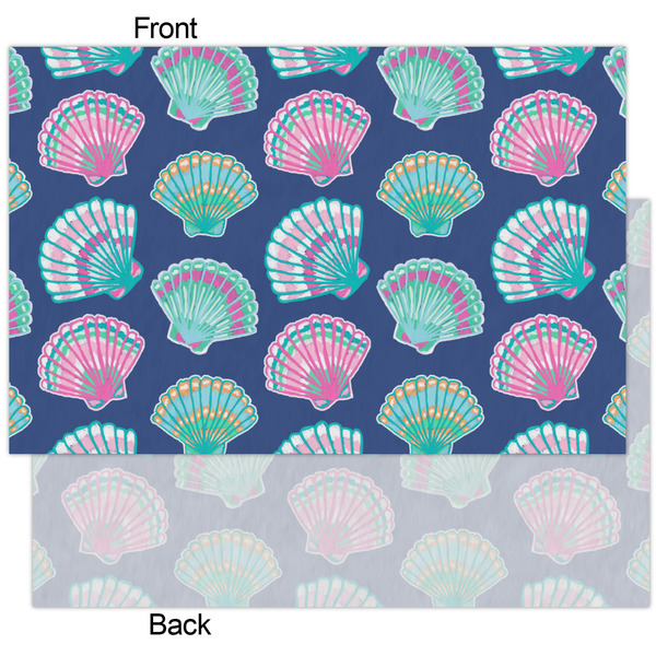Preppy Sea Shells Tissue Paper - Heavyweight - XL - Front & Back