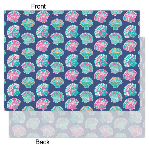 Preppy Sea Shells Tissue Paper - Lightweight - Large - Front & Back