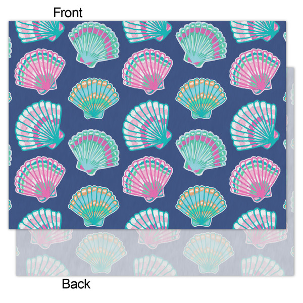 Preppy Sea Shells Tissue Paper - Lightweight - Medium - Front & Back
